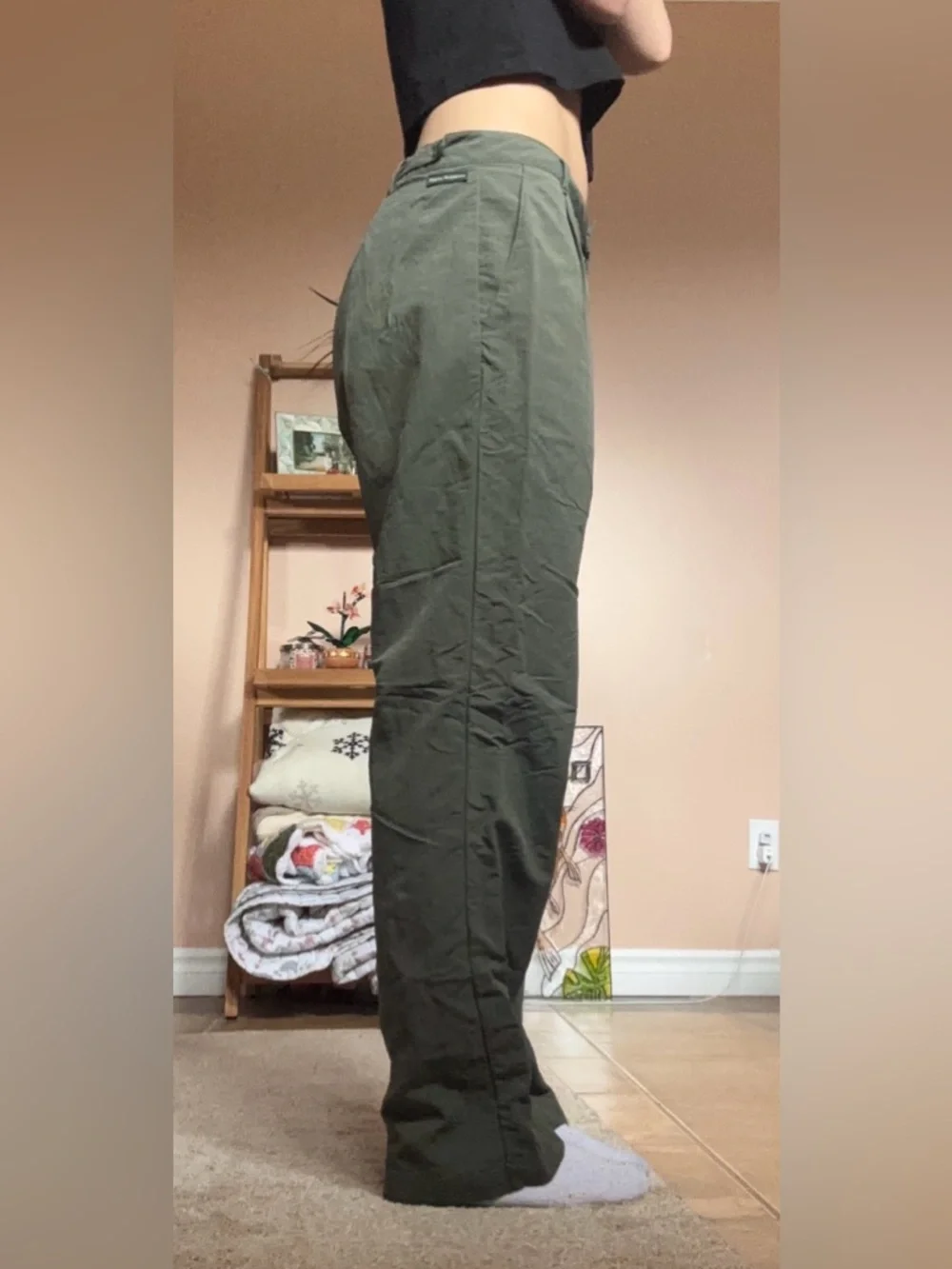 Olive Green Utility Cargo Pants - Picture 2 of 7